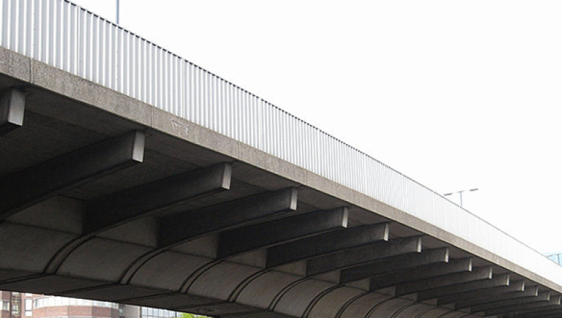 Propping and monitoring flyover during remedial works