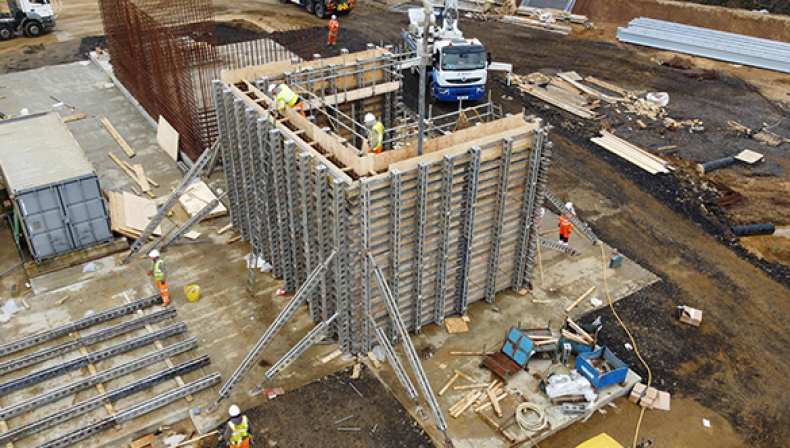 Formwork solution enables construction of vital concrete structure
