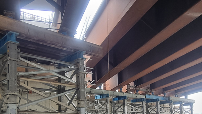 Building bridges during major A1 upgrade, with our propping expertise